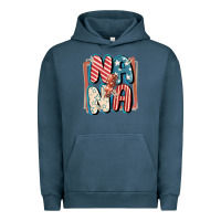 Pigment Midnight Navy 4th of July nana with lightning bolt Urban Hoodie - FaDigitalArtStudio