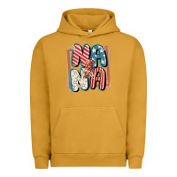 Pigment Peanut Butter 4th of July nana with lightning bolt Urban Hoodie - FaDigitalArtStudio