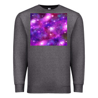 Charcoal Heather colorful abstract galaxy black and purple Premium Sweatshirt - TumblerDesignByShophia