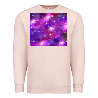 Pale Pink colorful abstract galaxy black and purple Premium Sweatshirt - TumblerDesignByShophia