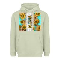Matcha western mother's day mama with turquoise and sunflowers and leopard tu Heavyweight Hoodie - TumblerDesignByShophia