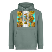 Sage western mother's day mama with turquoise and sunflowers and leopard tu Heavyweight Hoodie - TumblerDesignByShophia