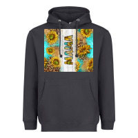 Smoke western mother's day mama with turquoise and sunflowers and leopard tu Heavyweight Hoodie - TumblerDesignByShophia