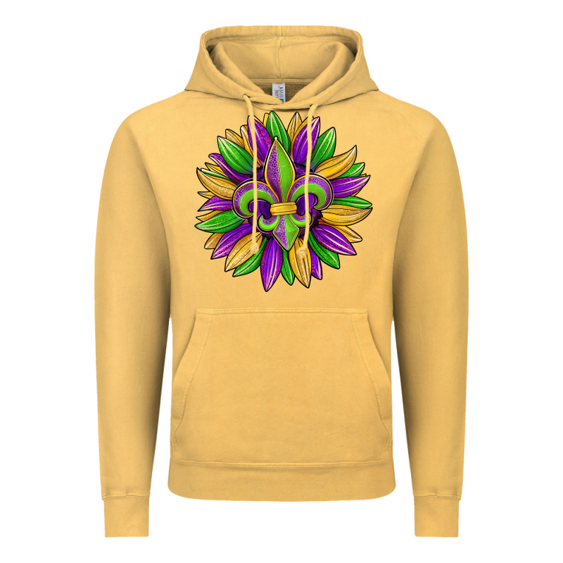 Mardi Gras Carnival Sunflower Vintage Hoodie by Jasminsmagicworld | Teevron