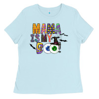 Baby Blue Mama is my Boo Ladies Tee - CowhideDigitalArt