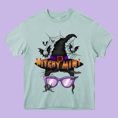 Witchy Mini Heavy Core Tee Designed By Racoondesign