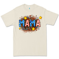 Bone usa Mama  leopard background Premium Tee - AdoDesignShop