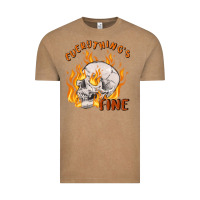 Vintage Coffee everything's fine Vintage Tee - MaliasSmallBusiness