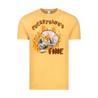 Vintage Mustard everything's fine Vintage Tee - MaliasSmallBusiness