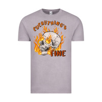 Vintage Zinc everything's fine Vintage Tee - MaliasSmallBusiness