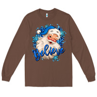 Chestnut believe winter christmas santa claus Long Sleeve Tee - MaliasSmallBusiness