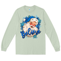 Matcha believe winter christmas santa claus Long Sleeve Tee - MaliasSmallBusiness