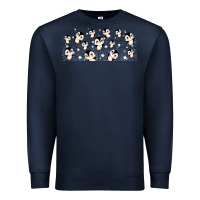 Navy cute penguin Premium Sweatshirt - TumblerDesignByShophia