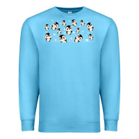 Ocean Blue cute penguin Premium Sweatshirt - TumblerDesignByShophia
