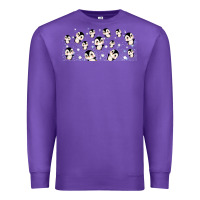 Purple cute penguin Premium Sweatshirt - TumblerDesignByShophia