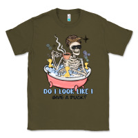 Army Green do i look like i give a duck Classic Tee - MaliasSmallBusiness