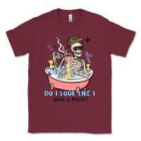 Burgundy do i look like i give a duck Classic Tee - MaliasSmallBusiness