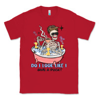 Red do i look like i give a duck Classic Tee - MaliasSmallBusiness
