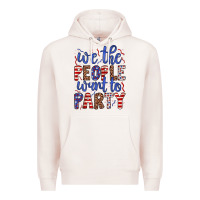 Pale Pink we the people want to party Premium Hoodie - JahusDesignShop