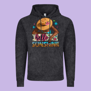 Hello Sunshine Vintage Hoodie Designed By Nancycooperartshop