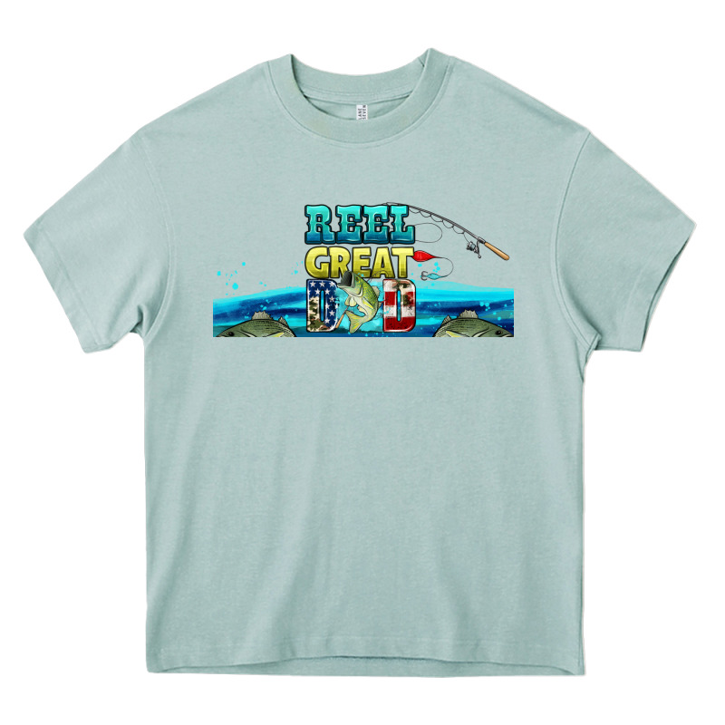 Reel Great Dad  Libbey Glass Heavy Core Tee by HRA Design Shop | Teevron