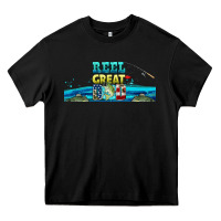 Black reel great dad  libbey glass Heavy Core Tee - HRA Design Shop
