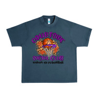 Midnight Navy courtside social club Urban Heavy Tee - MaliasSmallBusiness