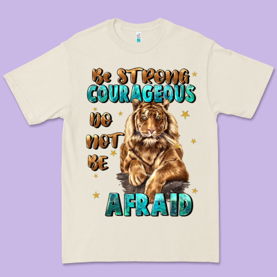 Be Strong And Courageous Premium Tee Designed By Jahusdesignshop