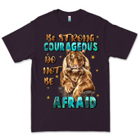 Plum be strong and courageous Premium Tee - JahusDesignShop