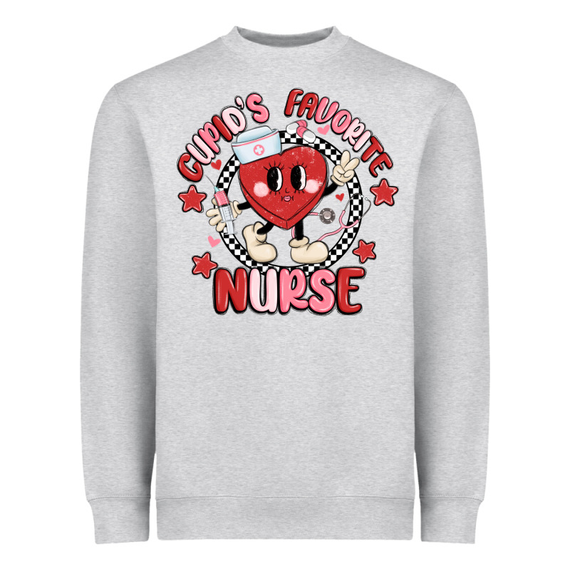 Cupids Favorite Nurse Heavyweight Sweatshirt by MaliasSmallBusiness | Teevron