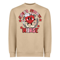 Mushroom cupids favorite nurse Heavyweight Sweatshirt - MaliasSmallBusiness