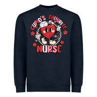 Navy cupids favorite nurse Heavyweight Sweatshirt - MaliasSmallBusiness