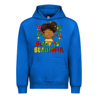 Cobalt black is beautiful Urban Hoodie - FaDigitalArtStudio