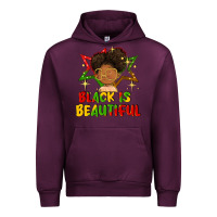 Mauve Wine black is beautiful Urban Hoodie - FaDigitalArtStudio