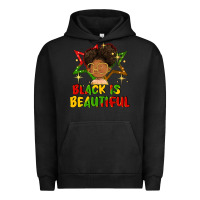 Pigment Black black is beautiful Urban Hoodie - FaDigitalArtStudio