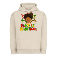 Pigment French Oak black is beautiful Urban Hoodie - FaDigitalArtStudio