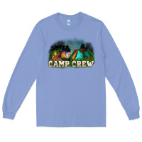 Colony Blue camp crew Long Sleeve Tee - NancyCooperArtShop