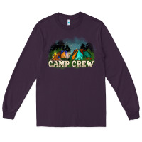 Plum camp crew Long Sleeve Tee - NancyCooperArtShop