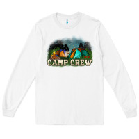 White camp crew Long Sleeve Tee - NancyCooperArtShop