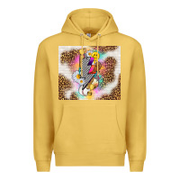 Antique Gold retro baseball with leopard Premium Hoodie - TumblerDesignByShophia