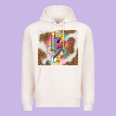 Retro Baseball With Leopard Premium Hoodie Designed By Tumblerdesignbyshophia
