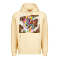 Pina Colada retro baseball with leopard Premium Hoodie - TumblerDesignByShophia
