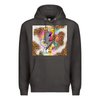 Smoke retro baseball with leopard Premium Hoodie - TumblerDesignByShophia