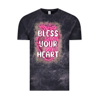 Cloud Black bless your heart Vintage Tee - MaliasSmallBusiness