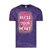 Cloud Purple bless your heart Vintage Tee - MaliasSmallBusiness