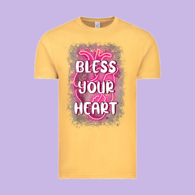 Bless Your Heart Vintage Tee Designed By Maliassmallbusiness