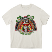 Cream ladybuy gnomies rainbow Heavy Core Tee - BarkalooDesign