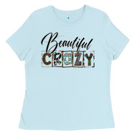 Baby Blue beatiful crazy Ladies Tee - SublimationCraftShop