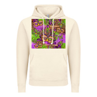Vintage Artic mardi gras carnival masks and fleur de lis Vintage Hoodie - Jasminsmagicworld