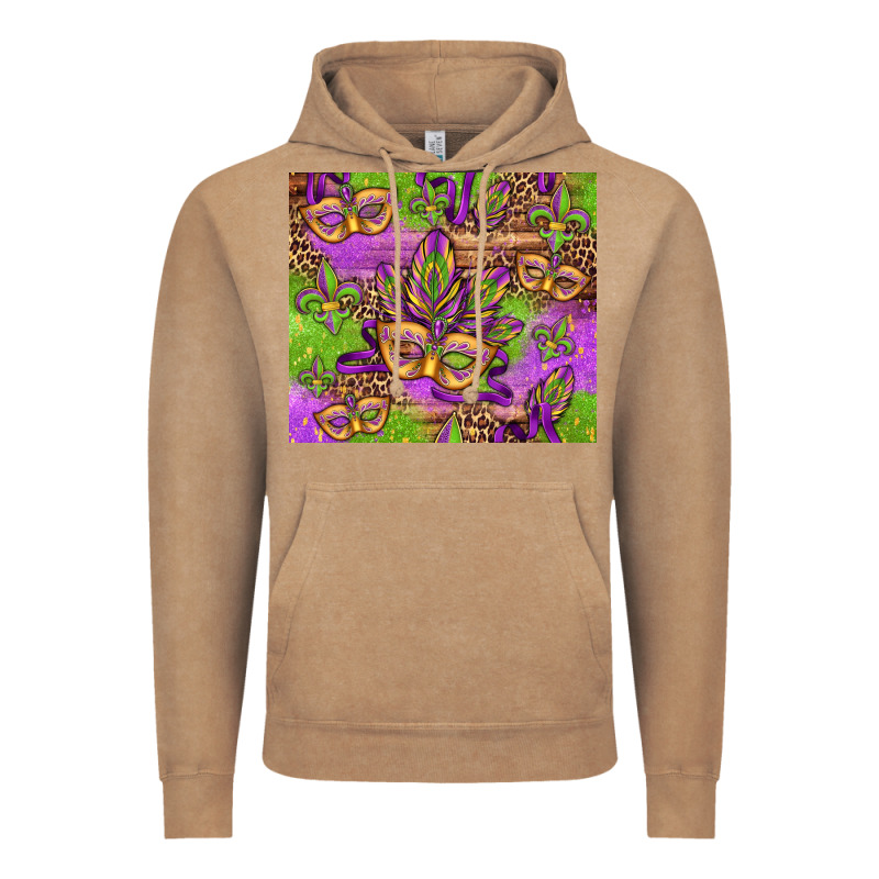 Mardi Gras Carnival Masks And Fleur De Lis Vintage Hoodie by Jasminsmagicworld | Teevron